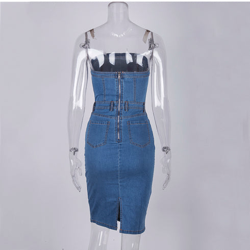 Tube top denim skirt - ROUTINE FASHION